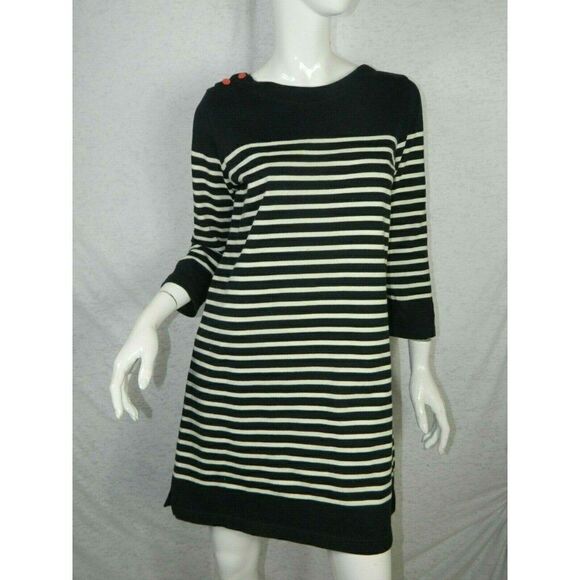 Anthropologie Allihop Dress Blue White Stripes Size Small - Picture 2 of 8